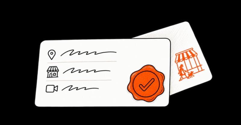 A Storefront verified seller certificate